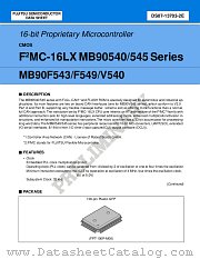 MB90V540CR datasheet pdf Fujitsu Microelectronics