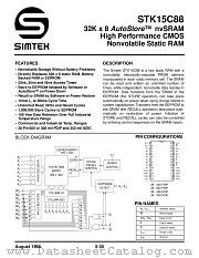 STK15C88-N45I datasheet pdf SIMTEK
