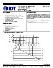 IDTQS32253SO datasheet pdf IDT