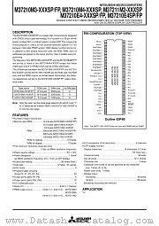 M37211M2-011SP datasheet pdf Mitsubishi Electric Corporation