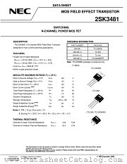 2SK3481 datasheet pdf NEC