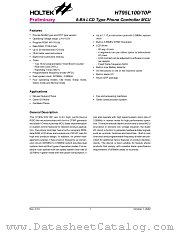 HT95L300 datasheet pdf Holtek Semiconductor