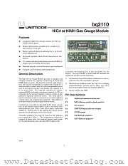 BQ2110LBKT datasheet pdf Texas Instruments