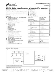 LM9701 datasheet pdf National Semiconductor