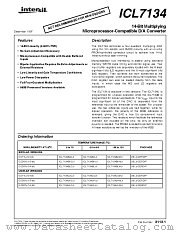 ICL7134BKCJI datasheet pdf Intersil