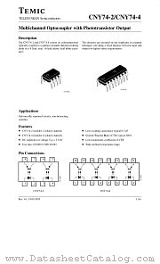 CNY74-4 datasheet pdf TEMIC
