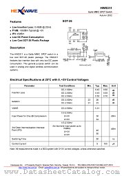 HWS311 datasheet pdf etc