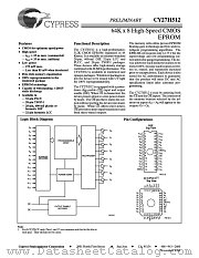 CY27H512-55WMB datasheet pdf Cypress