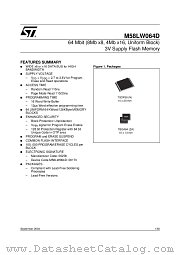 M58LW064D110ZA6F datasheet pdf ST Microelectronics