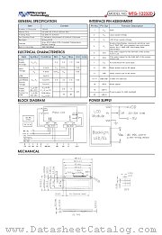 MTG-12232D datasheet pdf Microtips Technology