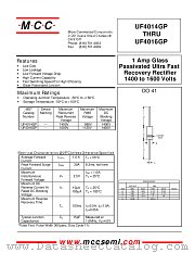 UF4014 datasheet pdf Micro Commercial Components