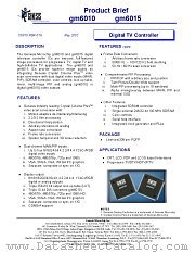GM6010 datasheet pdf Genesis Microchip