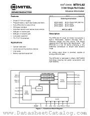 MT91L62AS datasheet pdf Mitel Semiconductor