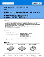MB89677ARPFM datasheet pdf Fujitsu Microelectronics
