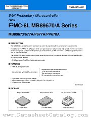MB89673PF datasheet pdf Fujitsu Microelectronics