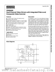 FMS6400CSX datasheet pdf Fairchild Semiconductor