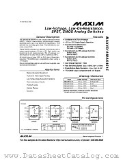 MAX4514-MAX4515 datasheet pdf MAXIM - Dallas Semiconductor