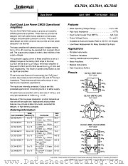 ICL7621ACPA datasheet pdf Intersil