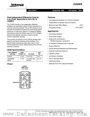 CA3054M96 datasheet pdf Intersil