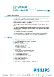 74LVC3G06DC datasheet pdf Philips