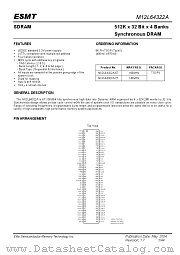 M12L64322A-6T datasheet pdf etc