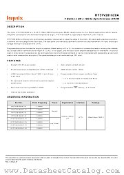 HY57V281620A datasheet pdf Hynix Semiconductor