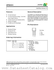 APX9031CEE-TR datasheet pdf ANPEC Electronics Corporation
