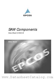 K2955M datasheet pdf EPCOS