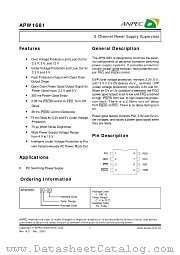 APW1681JC-TU datasheet pdf ANPEC Electronics Corporation