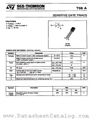 T08A datasheet pdf ST Microelectronics