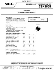 2SK3668 datasheet pdf NEC
