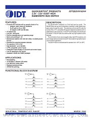 IDTQS3VH16244 datasheet pdf IDT