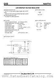 NJU7741F02 datasheet pdf New Japan Radio
