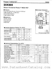 2SK805 datasheet pdf Panasonic