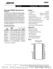 HI5660/6IB datasheet pdf Intersil
