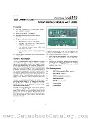 BQ2145B datasheet pdf Texas Instruments