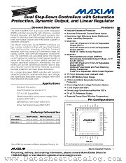 MAX1540ETJ datasheet pdf MAXIM - Dallas Semiconductor