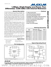 MAX1277BCTC-T datasheet pdf MAXIM - Dallas Semiconductor