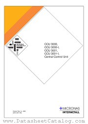 CCU3001 datasheet pdf Micronas