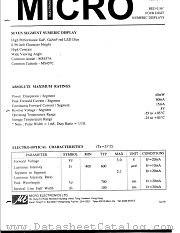 MS457C datasheet pdf Micro Electronics
