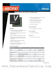 VSC9187 datasheet pdf Vitesse Semiconductor Corporation