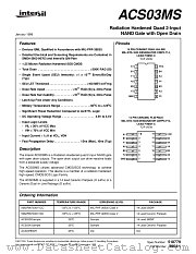 ACS03HMSR datasheet pdf Intersil