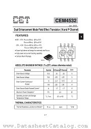 CEM4532 datasheet pdf Chino-Excel Technology
