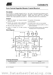U4311B-MFSG3 datasheet pdf Atmel