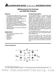 PACUSBVB-D2Y6 datasheet pdf California Micro Devices Corp