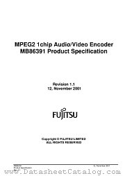 MB86391 datasheet pdf Fujitsu Microelectronics