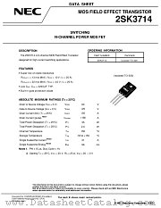 2SK3714 datasheet pdf NEC