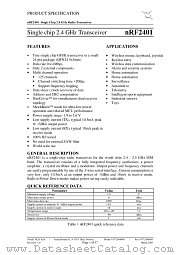 NRF2401-EVKIT datasheet pdf etc