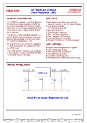 L1085T-3.3 datasheet pdf NIKO-SEM