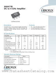 MMA710 datasheet pdf Aeroflex Circuit Technology